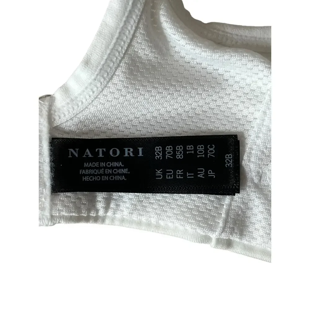 Natori sports bra 731439 Convertible COOLMAX High Impact Performance white 32B - Picture 7 of 9